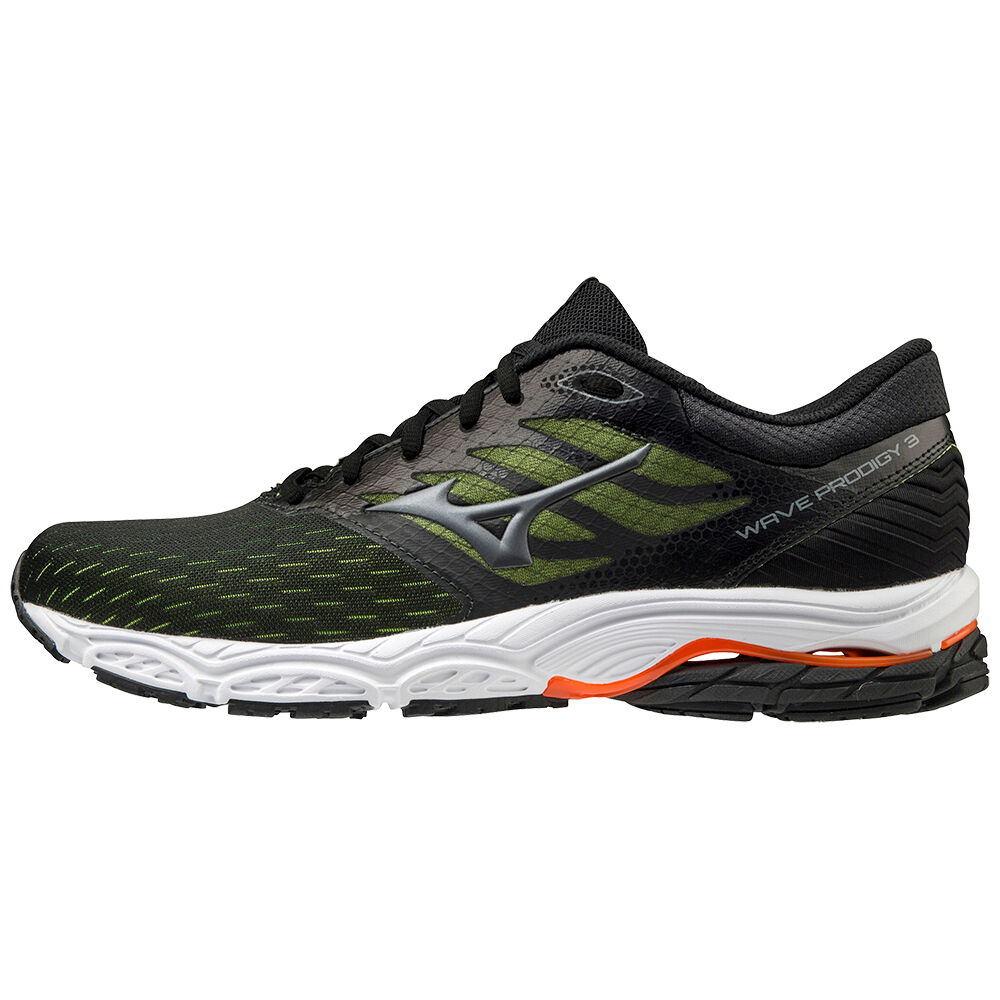 Mizuno Wave Prodigy 3 - Erkek Koşu Ayakkabısı - Siyah/Gri/Turuncu Türkiye (OHUILA-709)